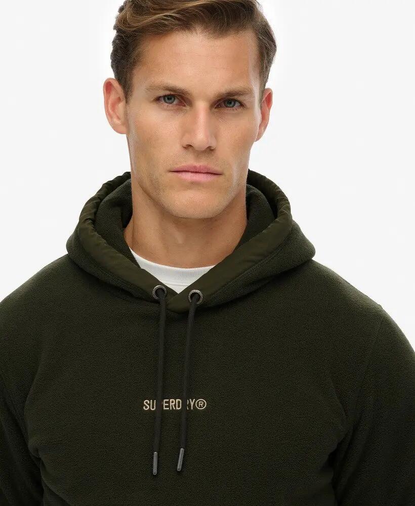 Felpa con cappuccio in micropile logo Superdry 4/7