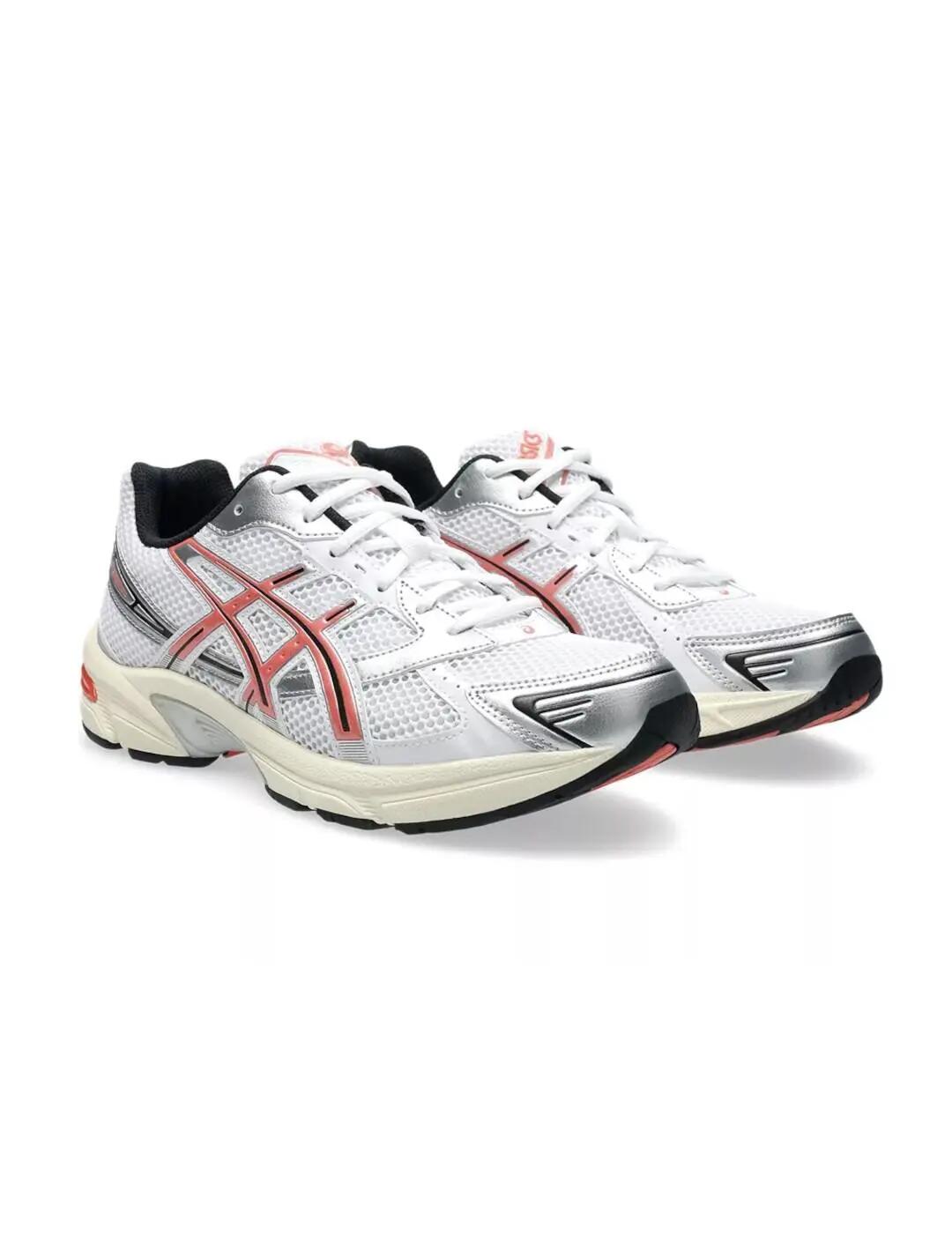 Uniseksowe buty sportowe ASICS GEL-1130 White / Red Snapper 3/5