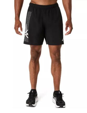 Bermudas und Shorts für Herren Asics Icon 7 Zoll Schwarz