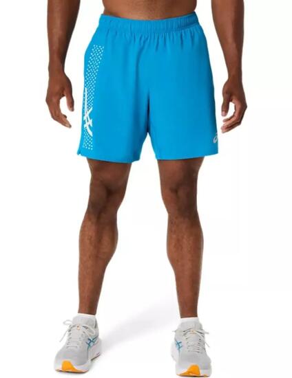 Shorts pour hommes Asics Icon 7in Bleu