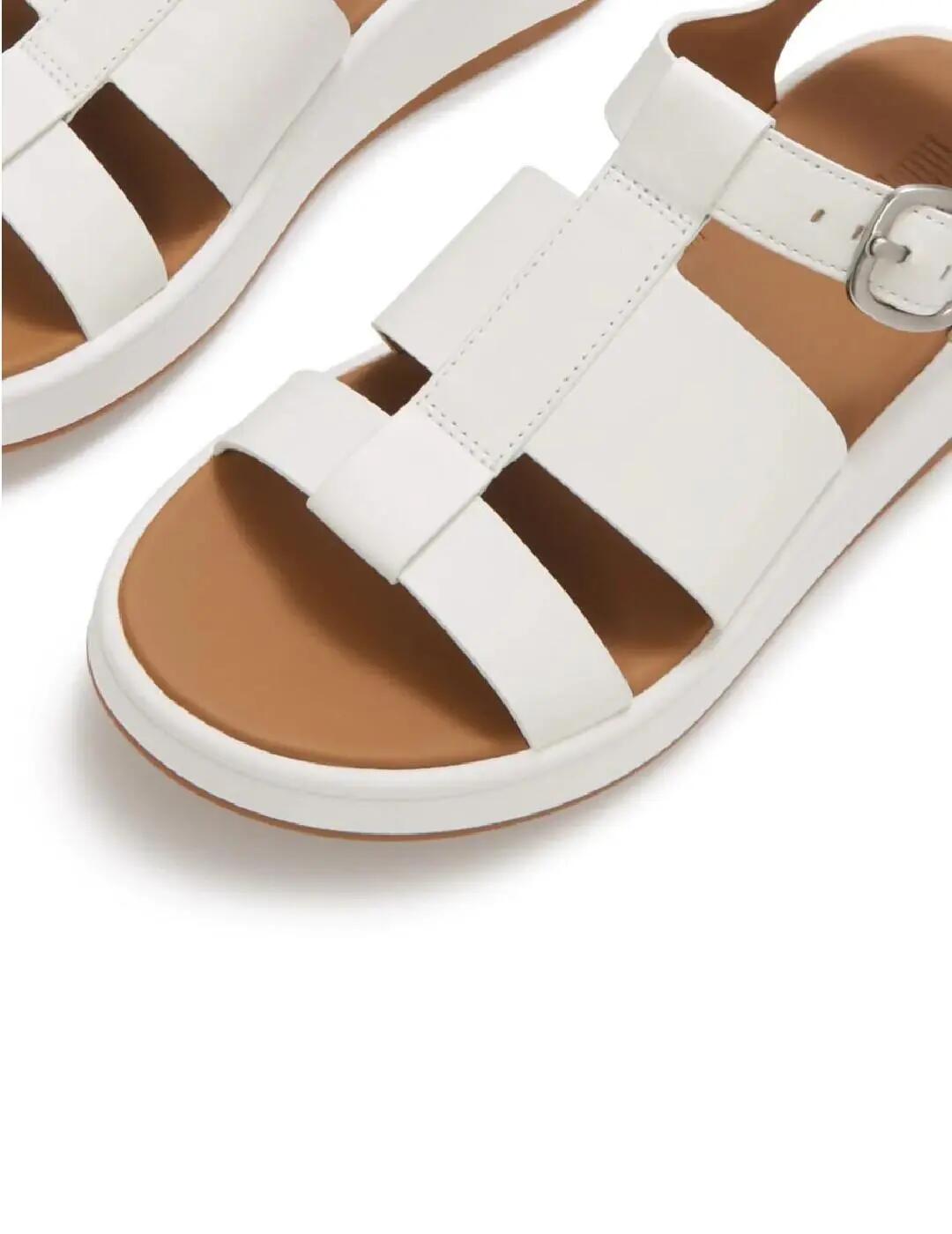 Chaussures pour femme Fitflop Fisherman Blanc. 4/5