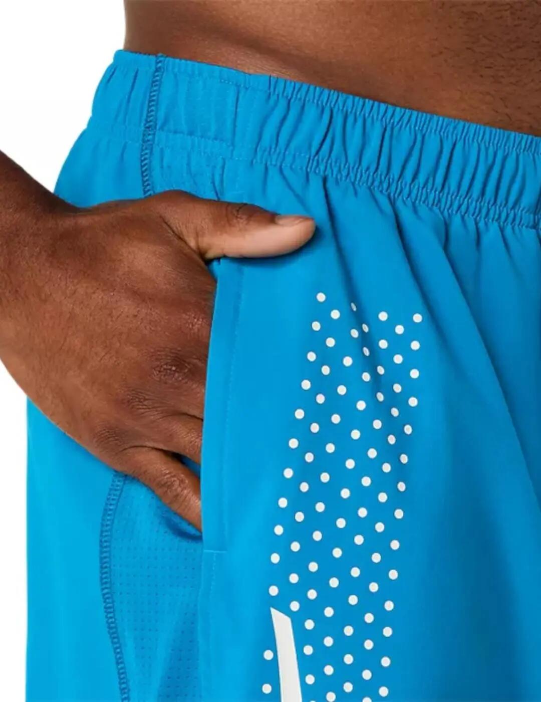 Shorts pour hommes Asics Icon 7in Bleu 4/4