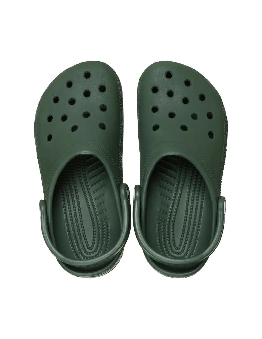 Sandália para Menino Crocs Classic clog Verde. 4/5