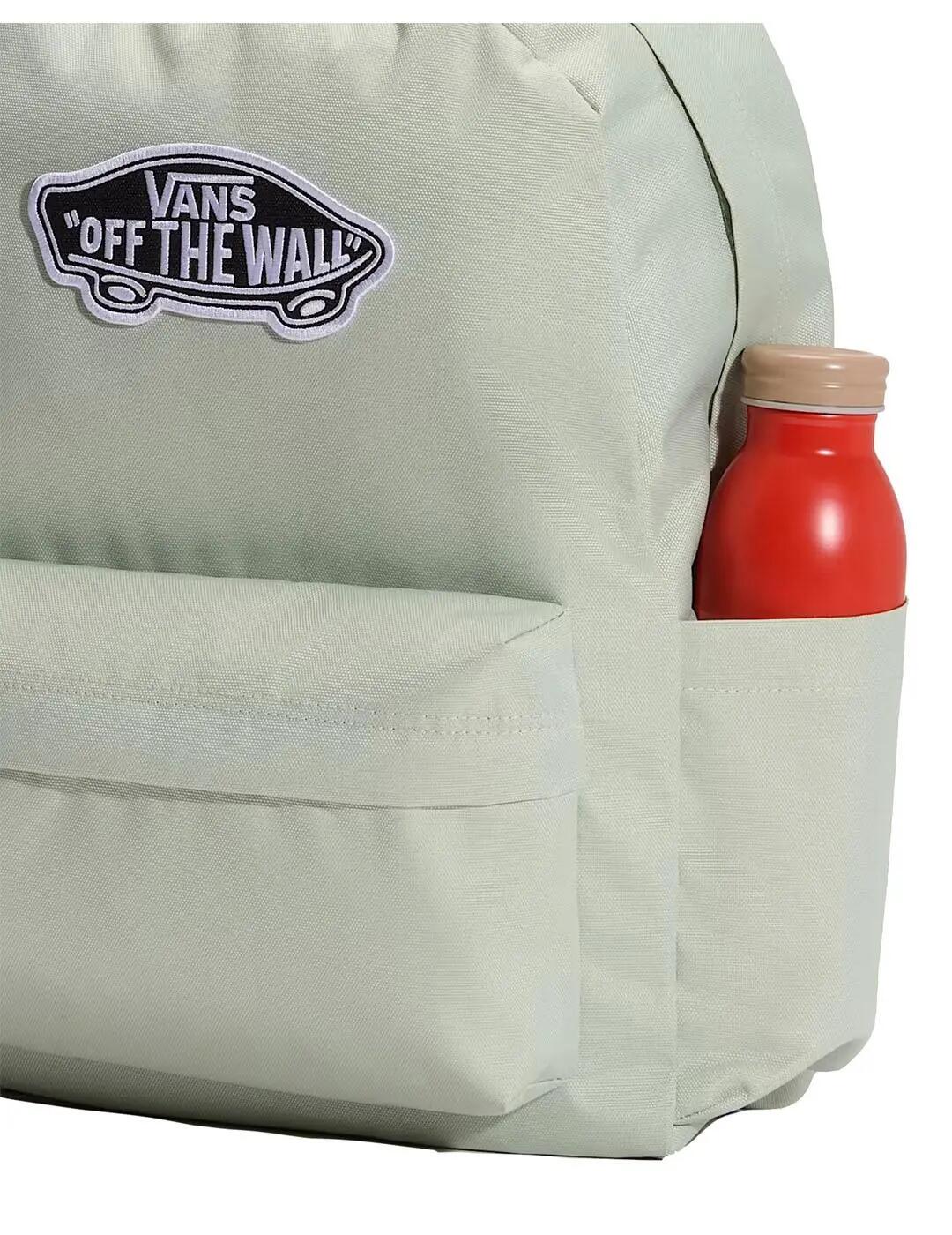 Mochila Verde Vans Old Skool Classic Backpack Dusty Mint - Diseño Icónico, Espa 6/6