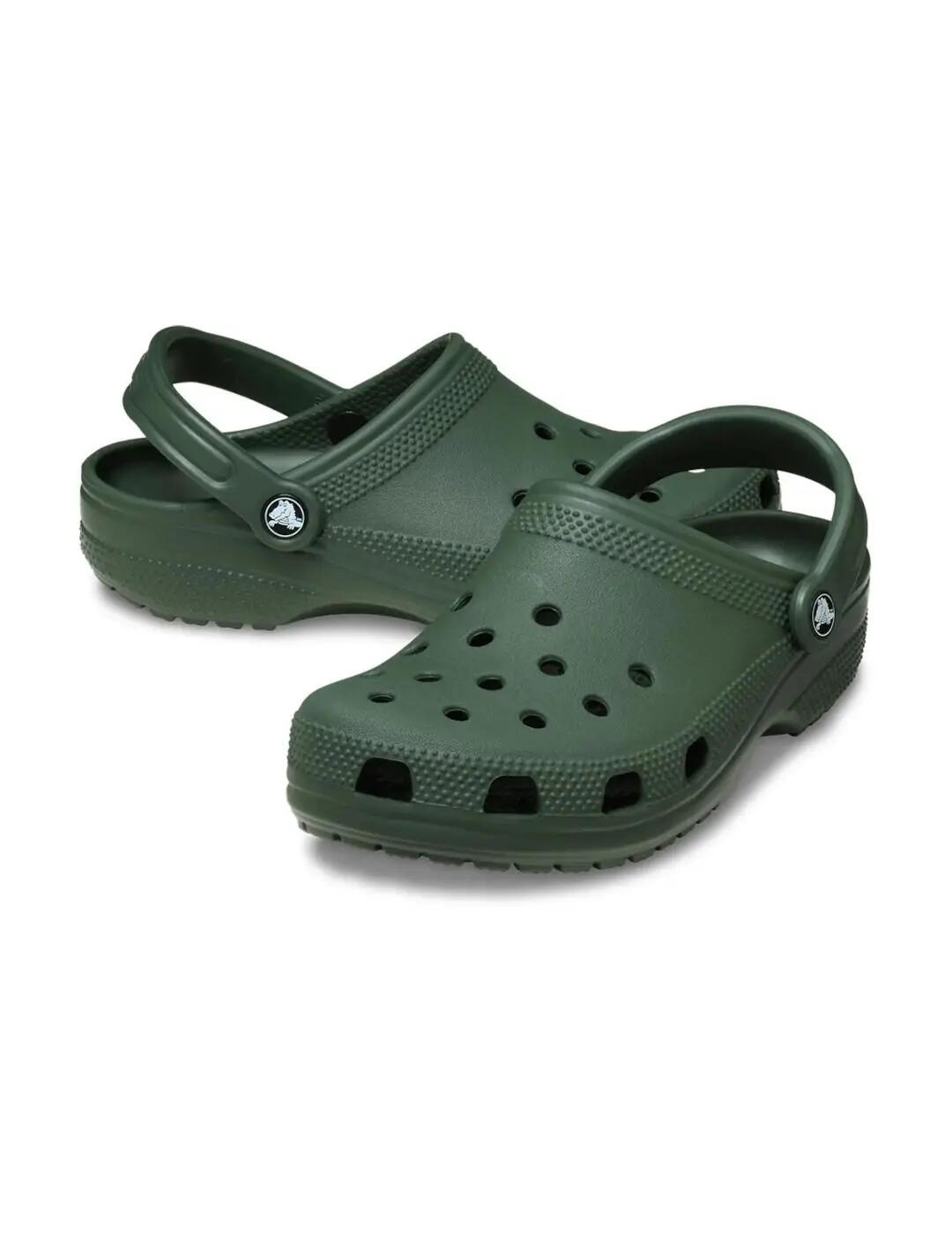 Sandália para Menino Crocs Classic clog Verde. 3/5
