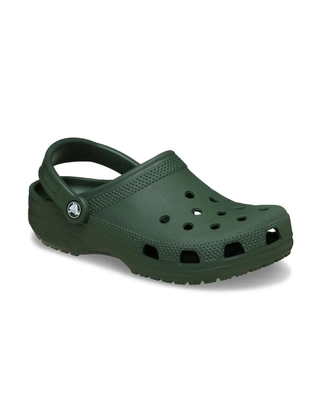 Sandália para Menino Crocs Classic clog Verde. 2/5