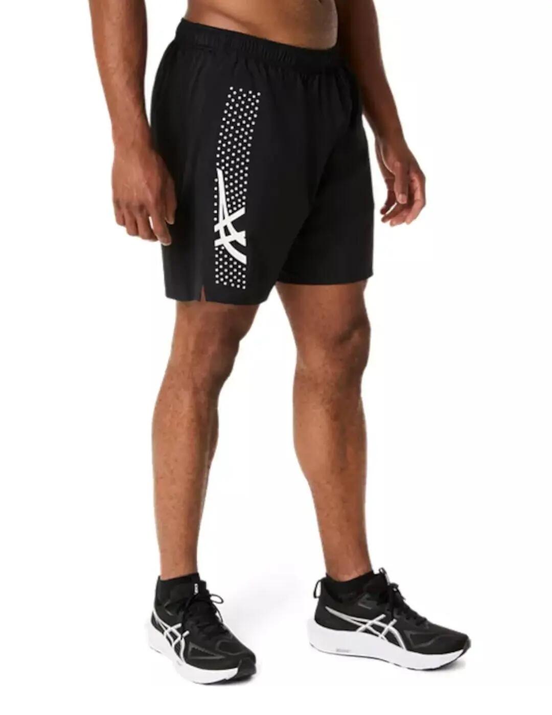 Bermudes et shorts pour hommes Asics Icon 7in Noir 2/6