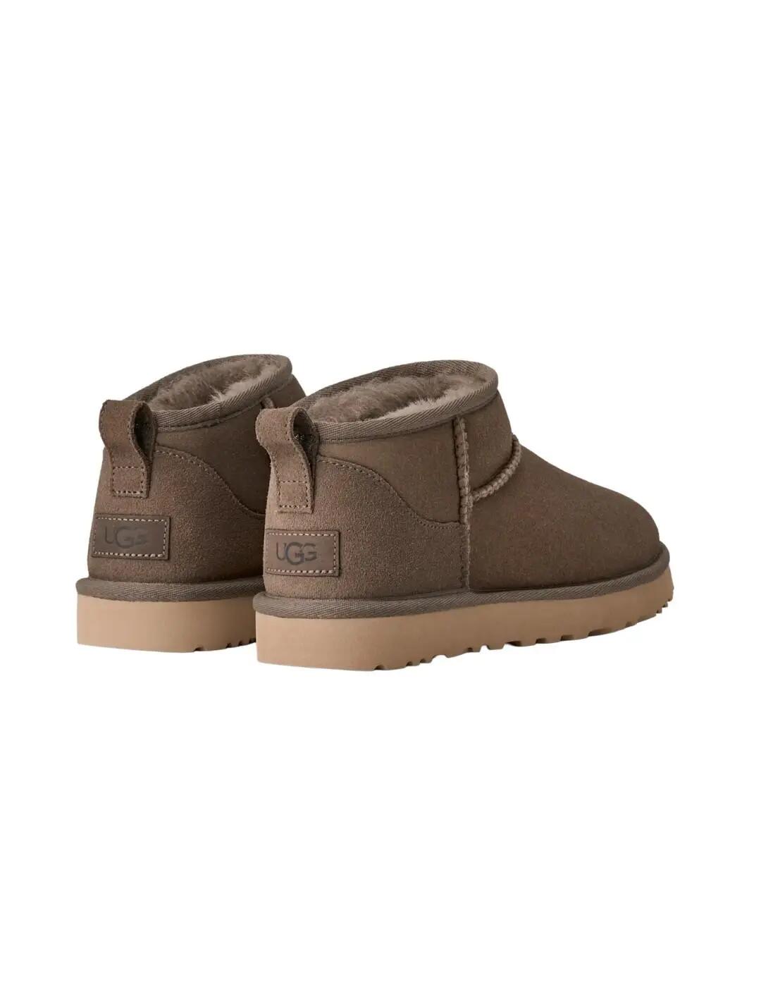 Platte Enkellaarzen Dames Ugg Classic Ultra Mini Grijs 4/6