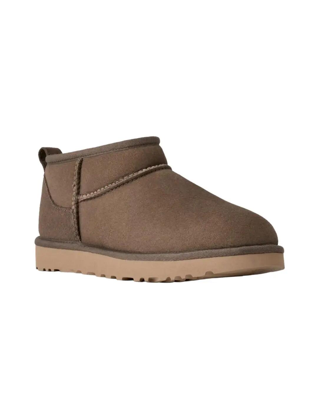 Platte Enkellaarzen Dames Ugg Classic Ultra Mini Grijs 3/6
