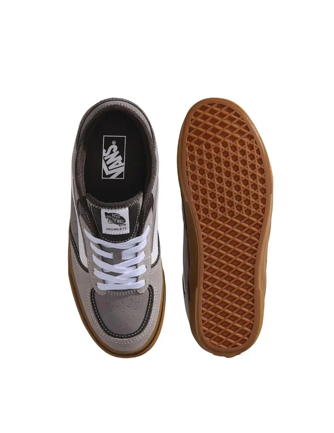 Tênis para Homem Vans Rowley Cinza. 3/4