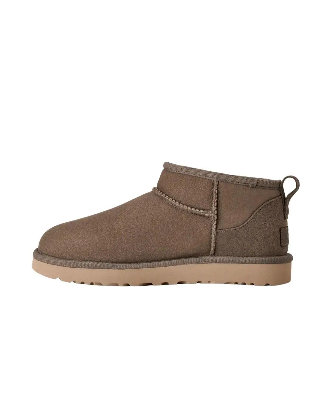 Platte Enkellaarzen Dames Ugg Classic Ultra Mini Grijs 2/6