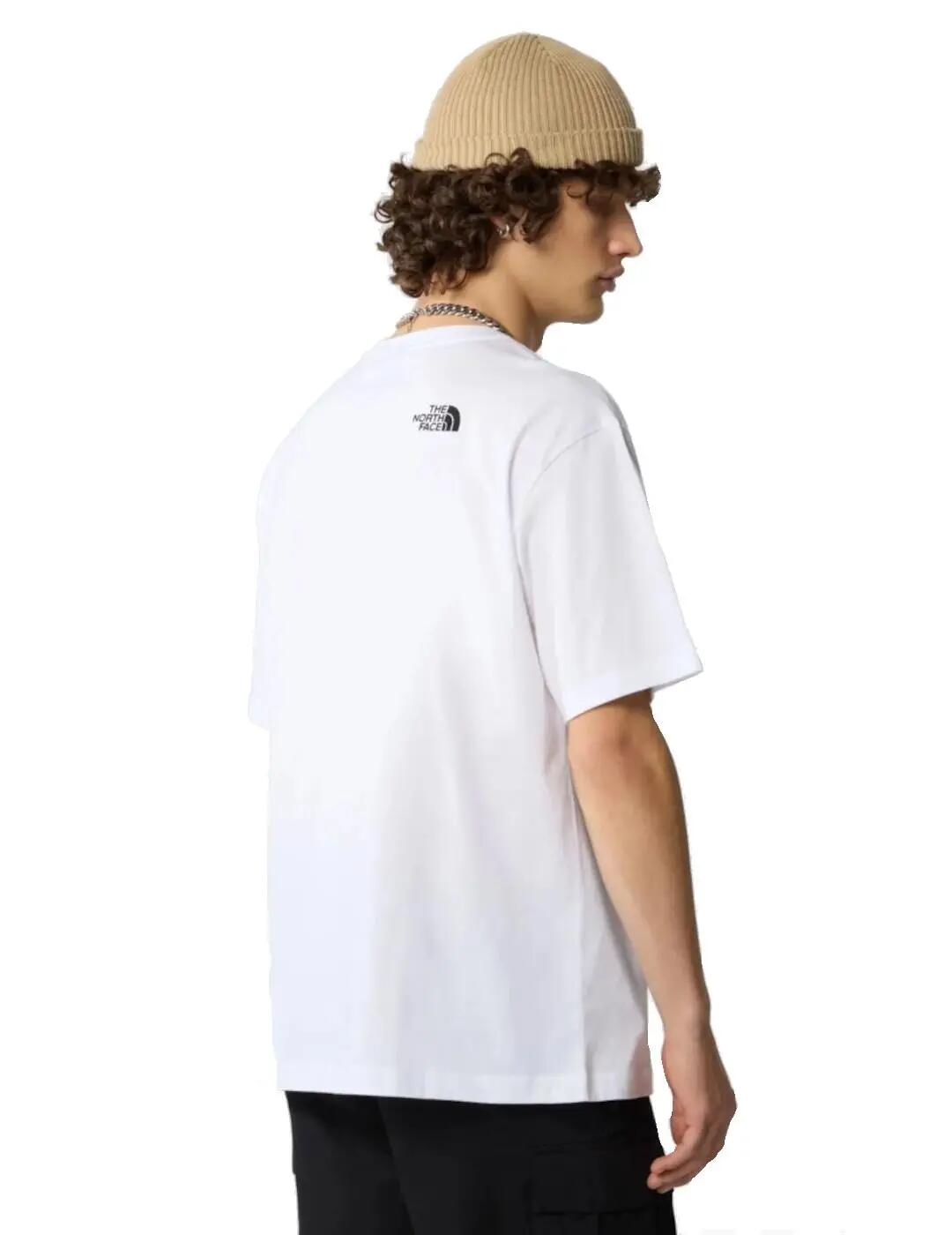 Camiseta para Homem The North Face Simple Dome Oversize Branco 4/4