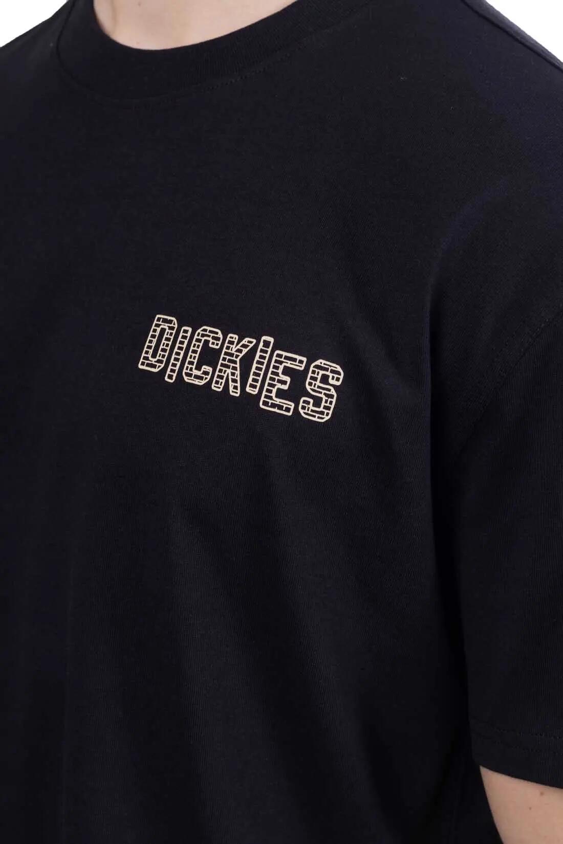 T-shirt - Sportswear - Homem - Relaxed, estampada - Bricklane - Preto 4/5