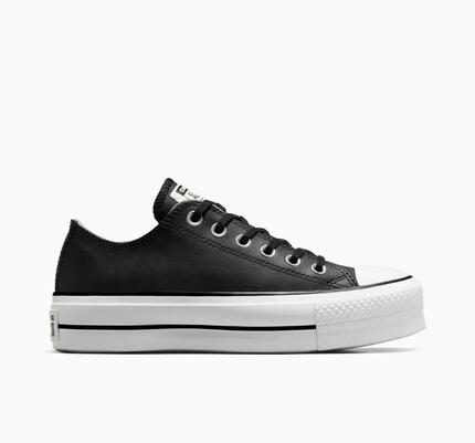 converse basse platform cuir