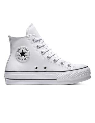 Sneakers da donna Converse All Star Lift Leather High Bianche