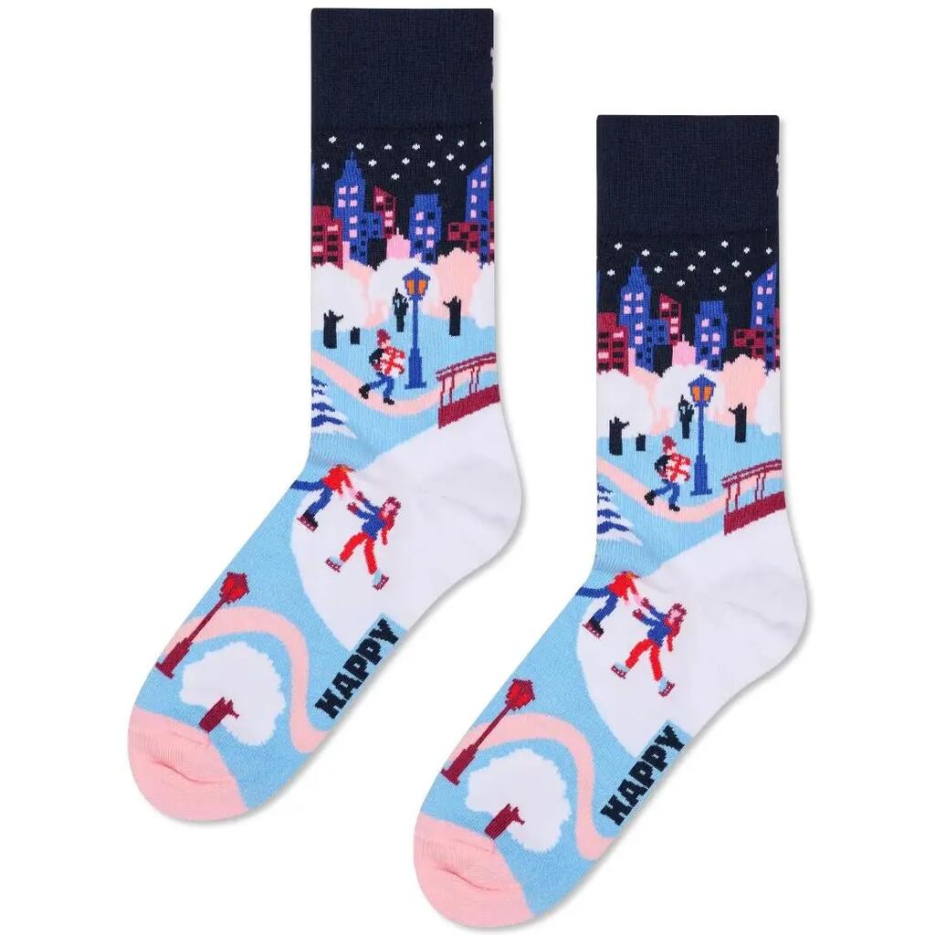 Socks and sock liners for Men Happy socks ice skating Multicolor