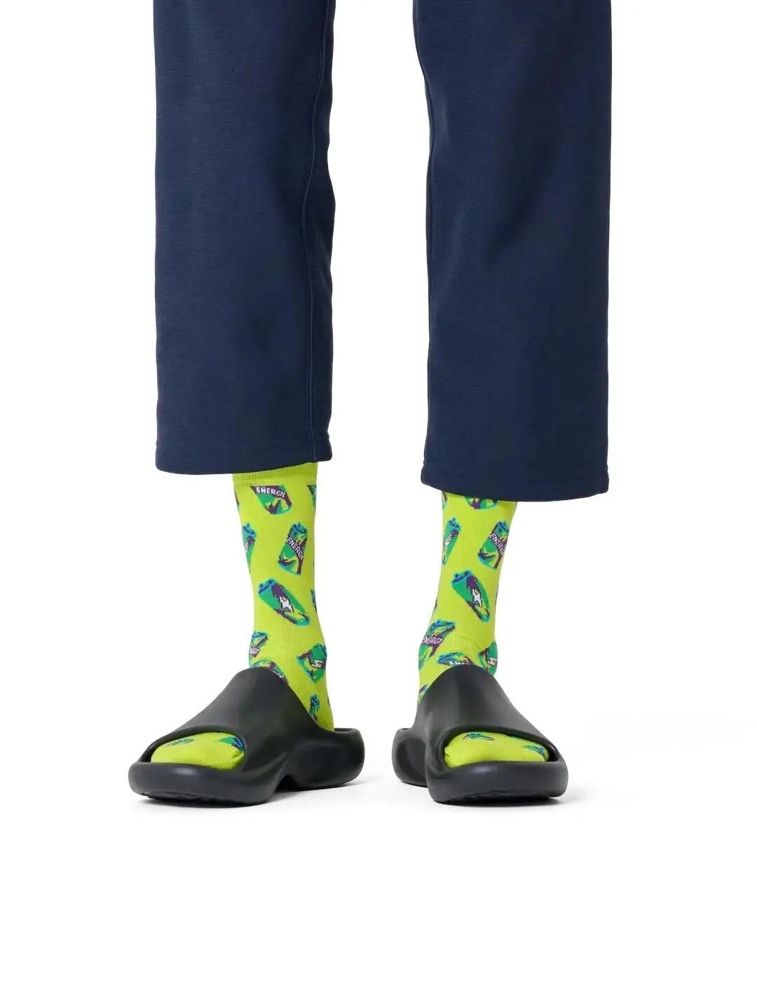 Calcetines y forros de calcetines para Hombre Happy socks Energy drink Verde 2/4
