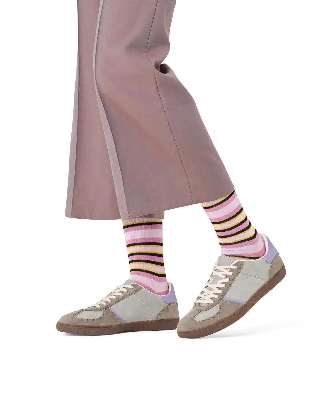 Socken und Sockenfutter für Herren Happy Socks Multi-Streifen Mehrfarbig 2/4