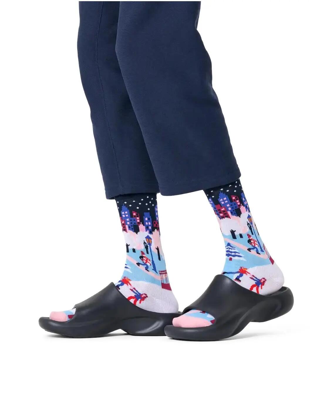 Socken und Sockenfutter für Herren Happy Socks Eislaufen Multicolor 2/4