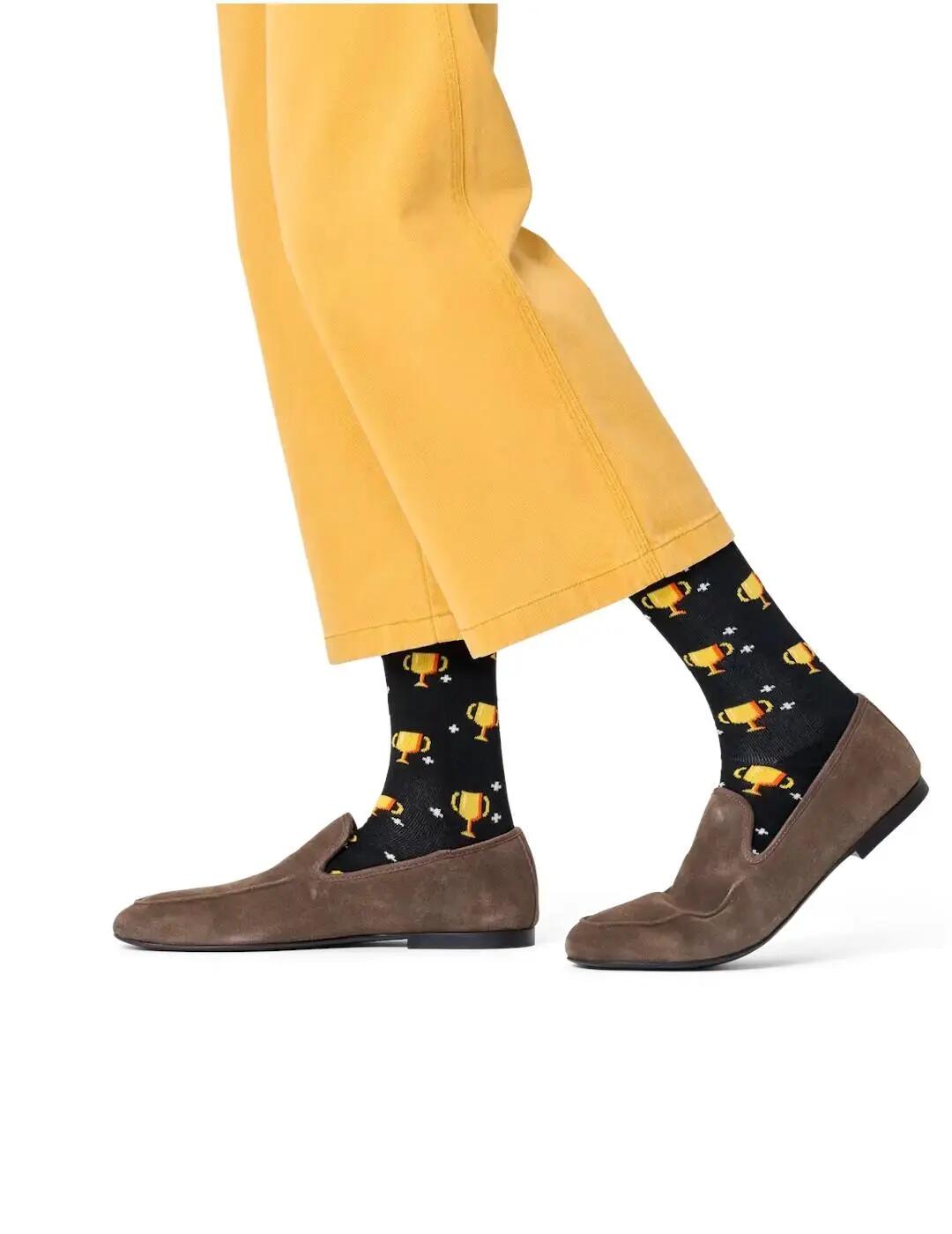 Calcetines para Hombre Happy socks P003163 Negro 2/4