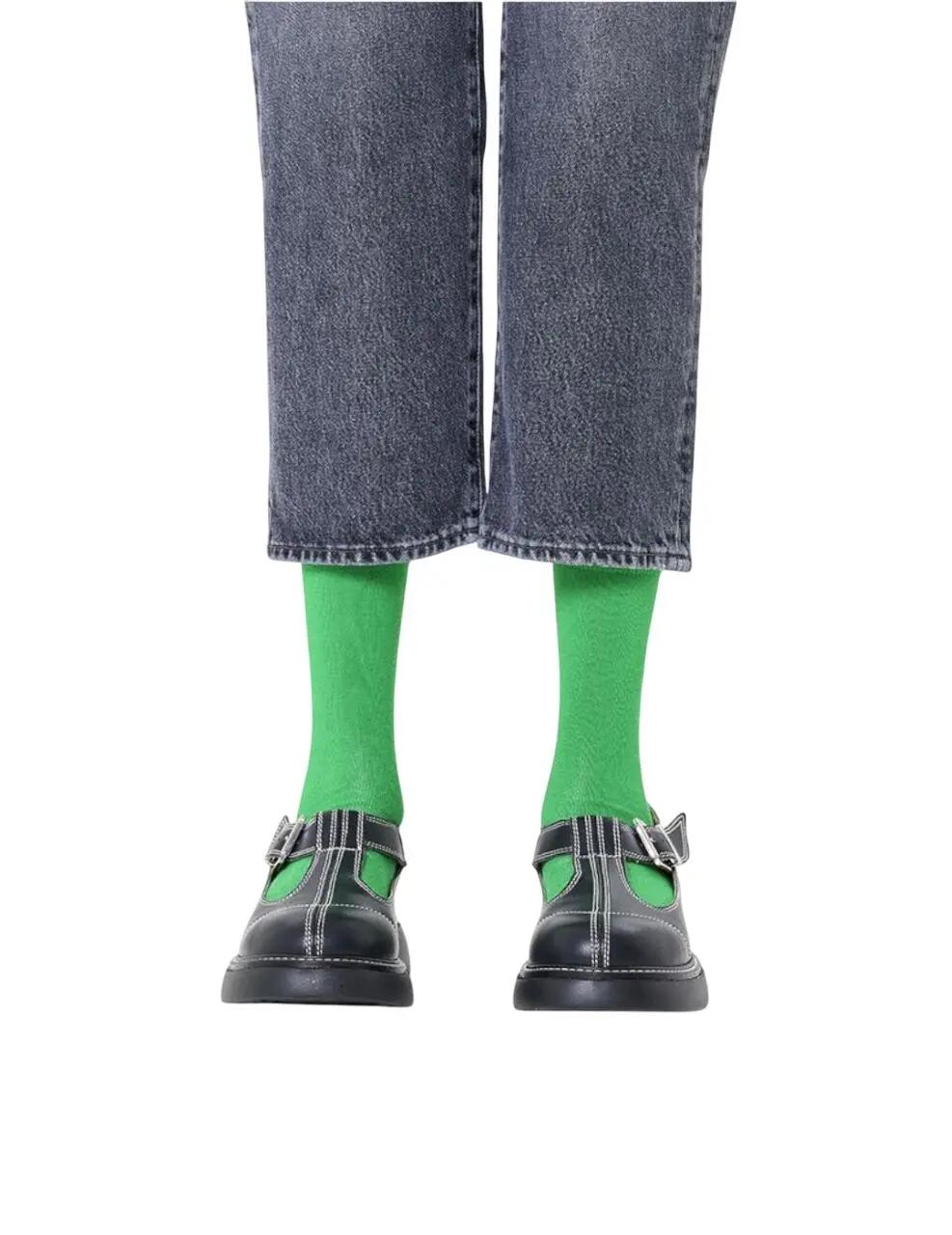 Calcetines y forros de calcetines para Hombre Happy socks Solid Verde 2/4