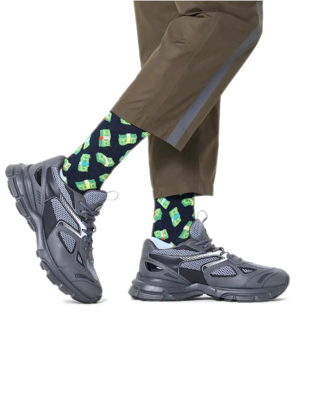 Calcetines para Hombre Happy socks Mny01 Negro 2/4