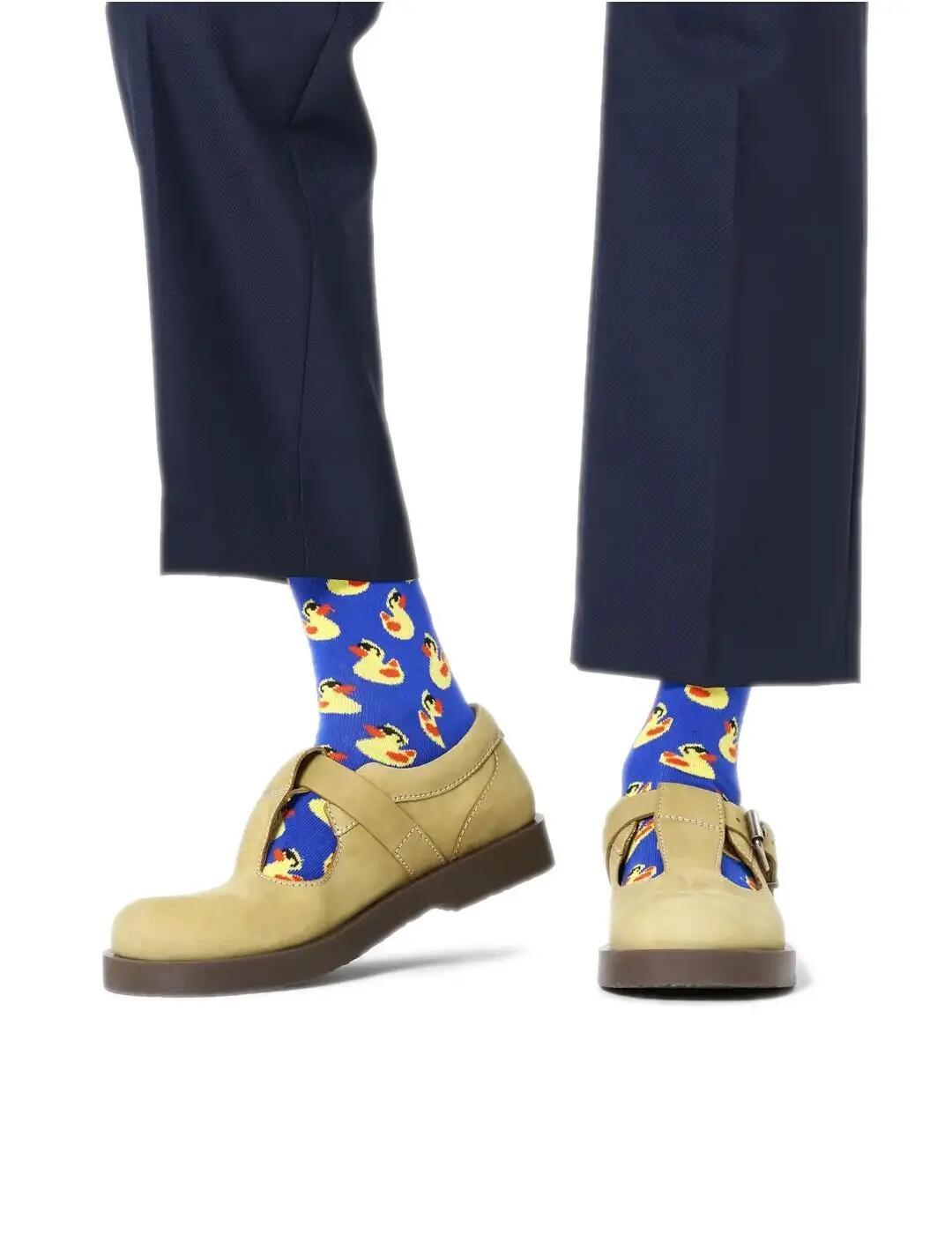 Calcetines y forros de calcetines para Hombre Happy socks Rubber duck Azul 2/4