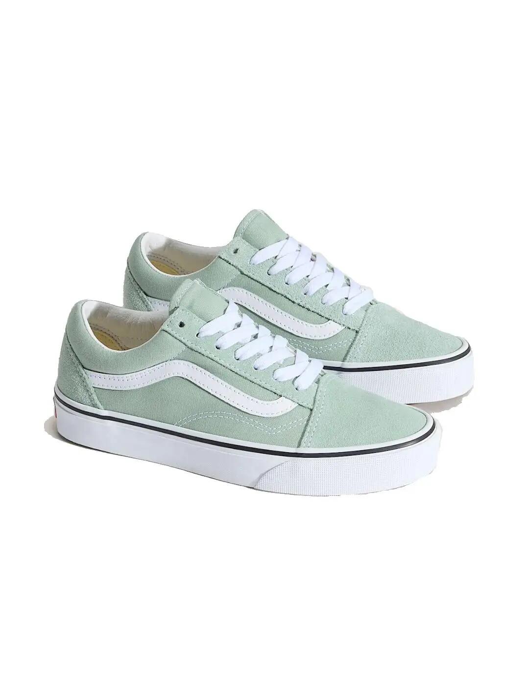 Tênis feminino Vans Old skool verde. 2/4