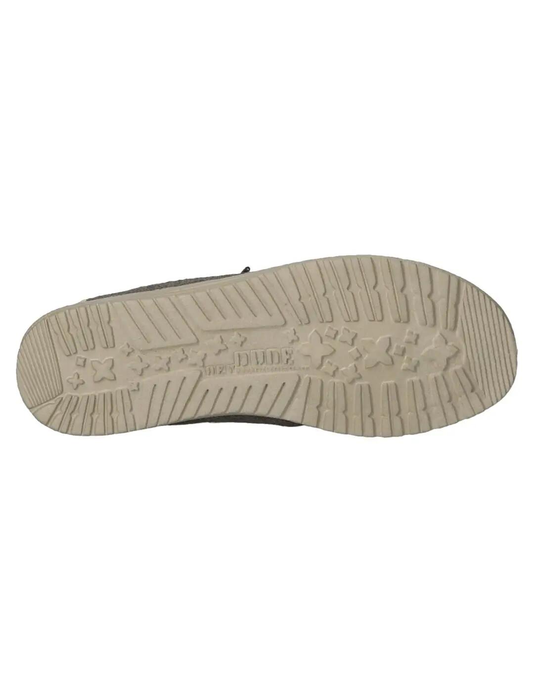Turnschuhe für Männer Hey Dude Wally Fischgrätenmuster Grau 4/5