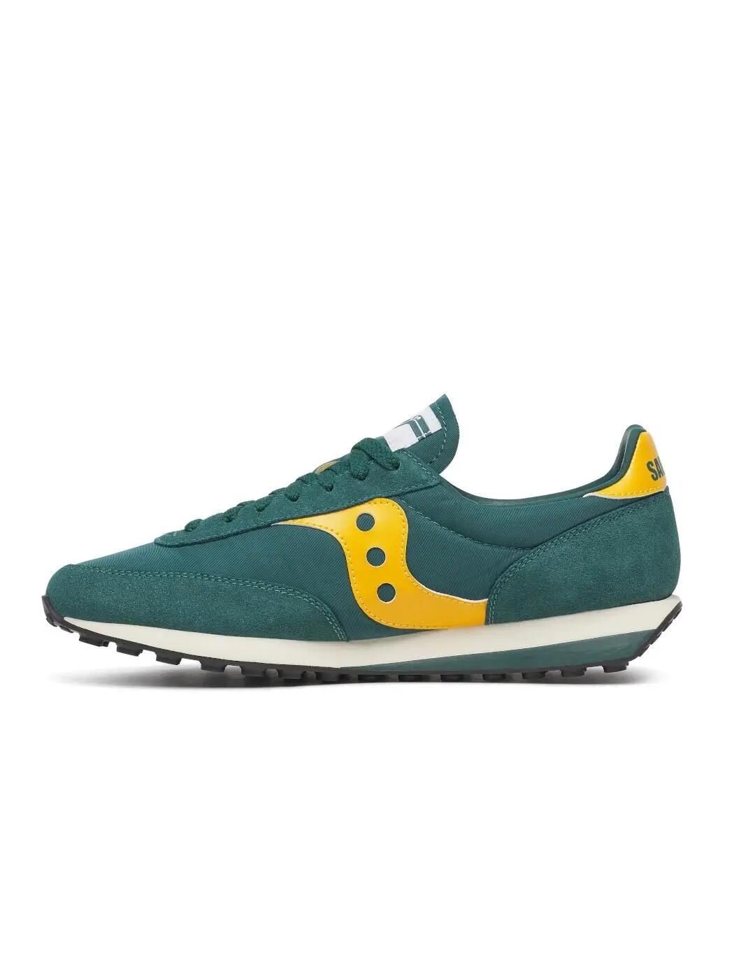 Sapatos masculinos Saucony Trainer Verde. 2/4