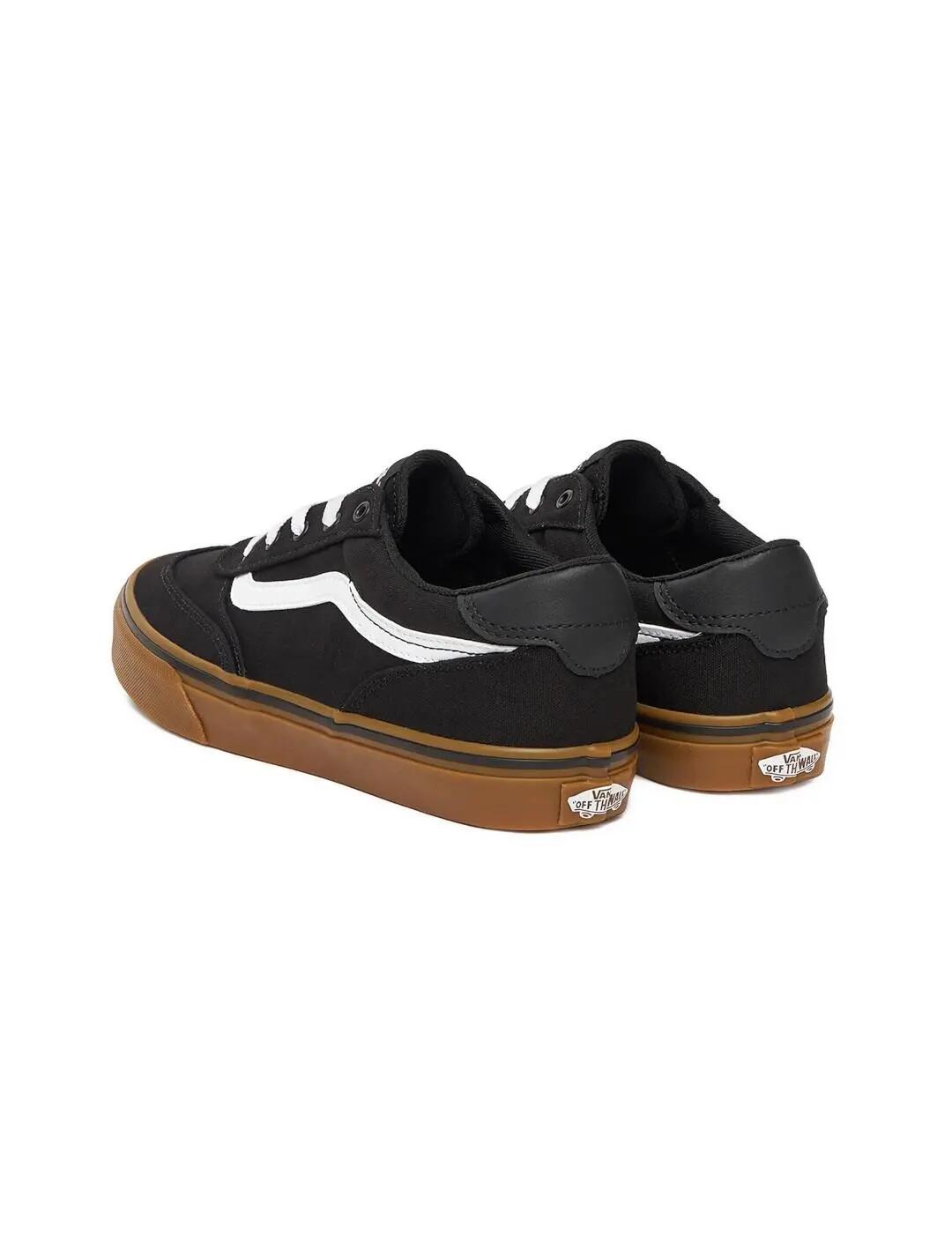 Tênis infantil Vans Brooklyn LS preto. 3/5