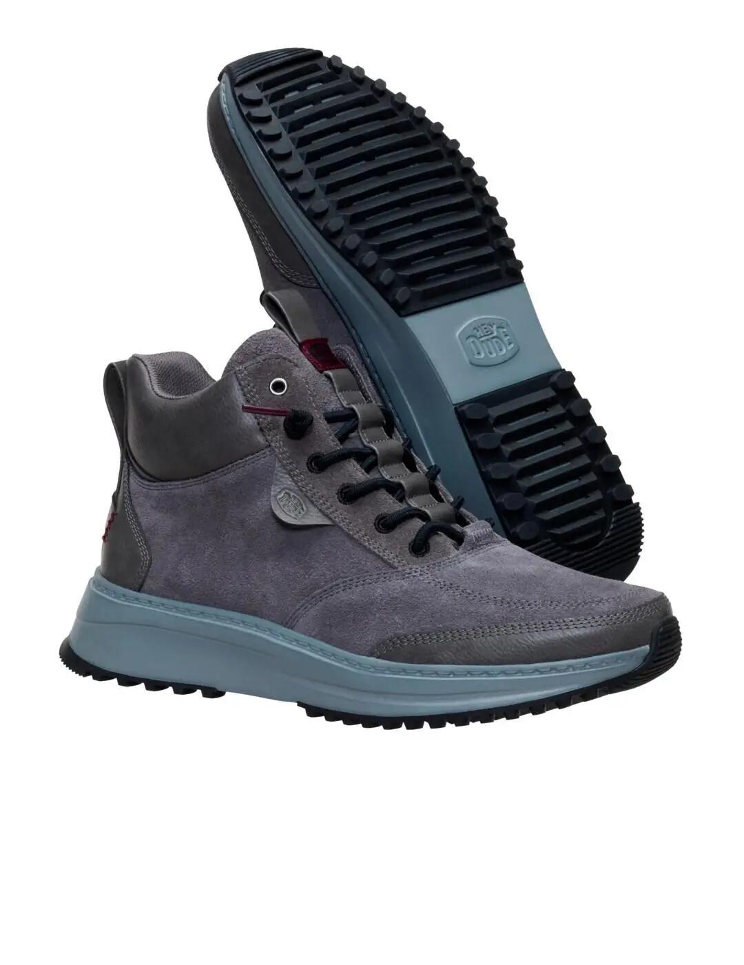 Schuhe für Männer Hey dude Tahoe Grau. 4/7