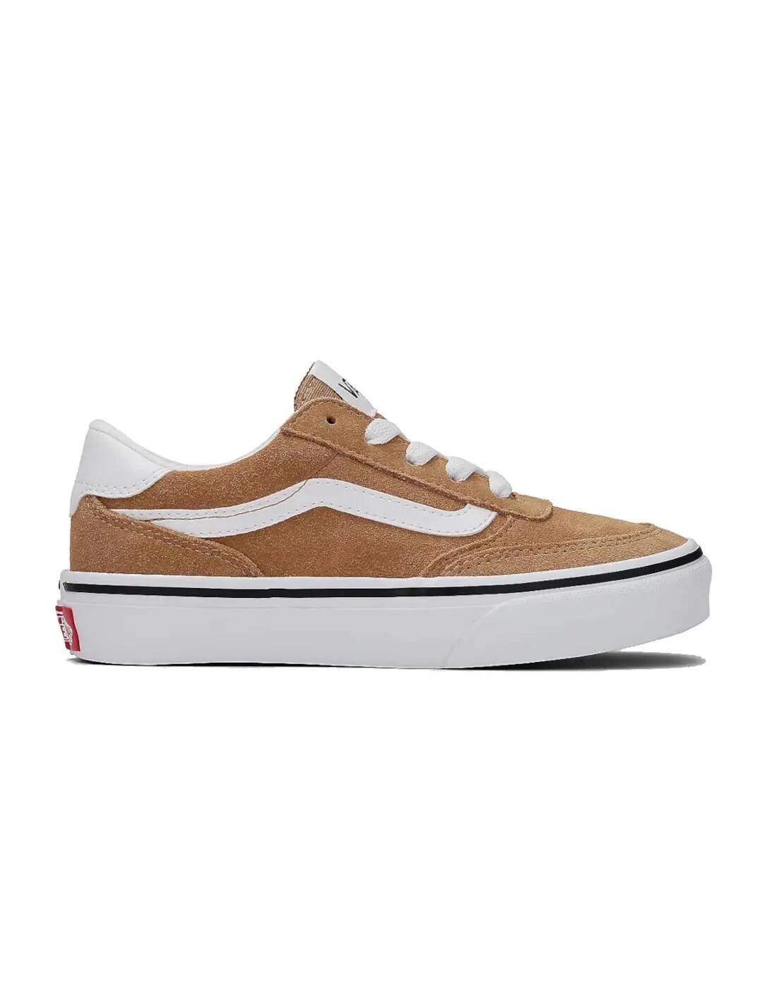 Tênis para criança Vans Brooklyn ls Marrom 3/4