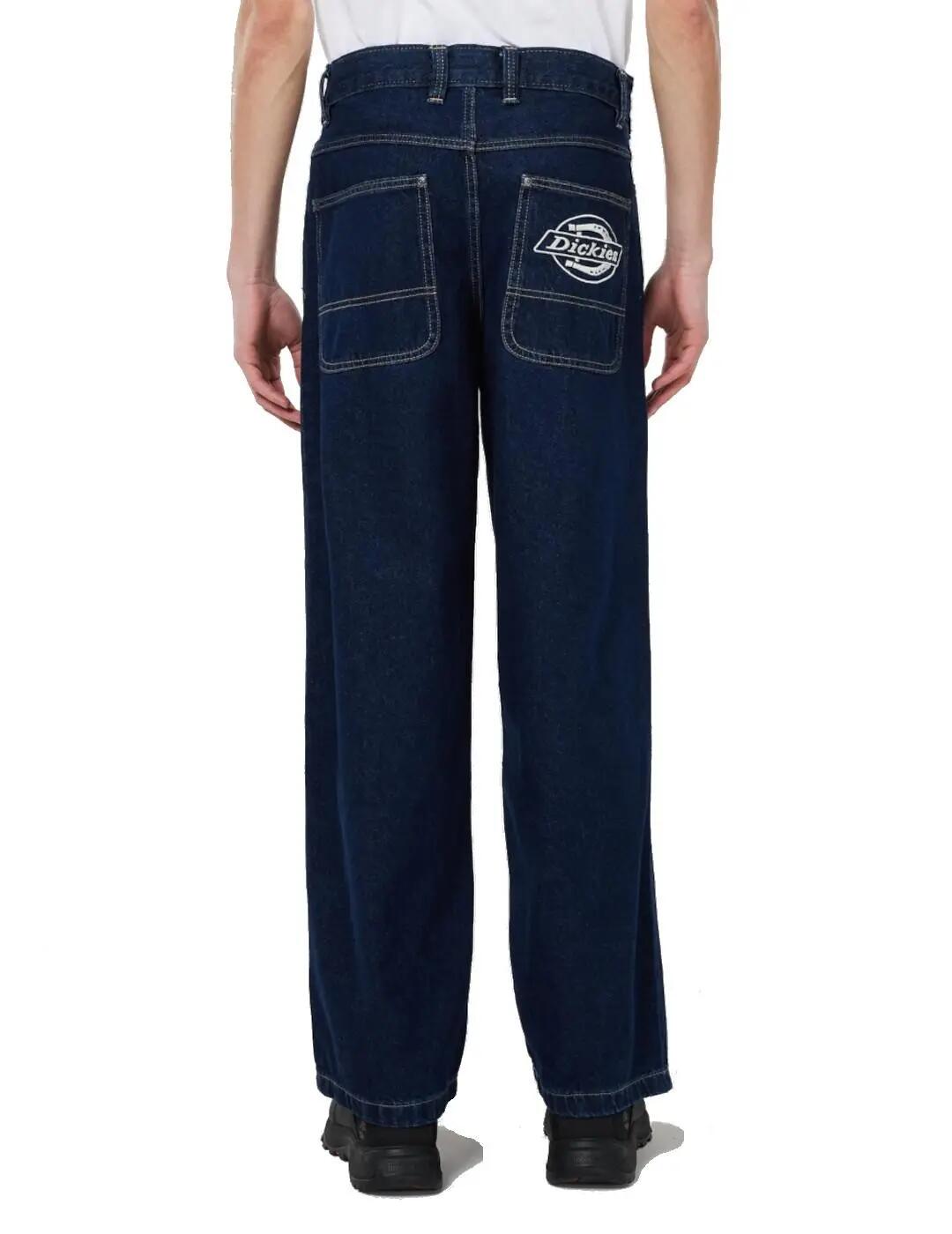 Pantaloni da uomo Dickies Hilham blu 2/4