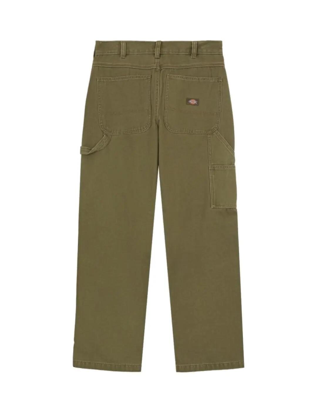Calça masculina Dickies Carpenter reta Verde 2/4