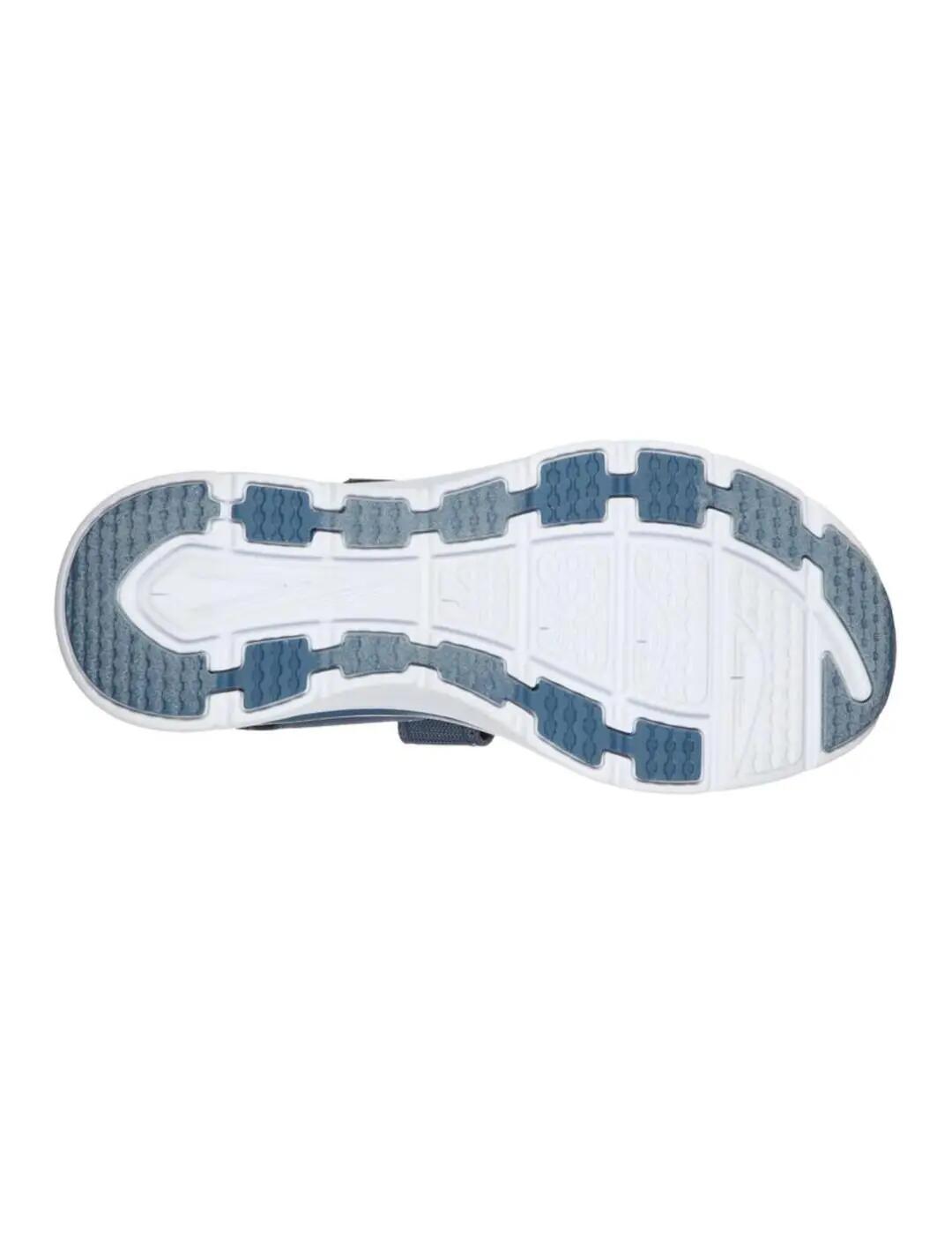 Sandálias para Mulher Skechers D`lux walker new block Azul. 5/5
