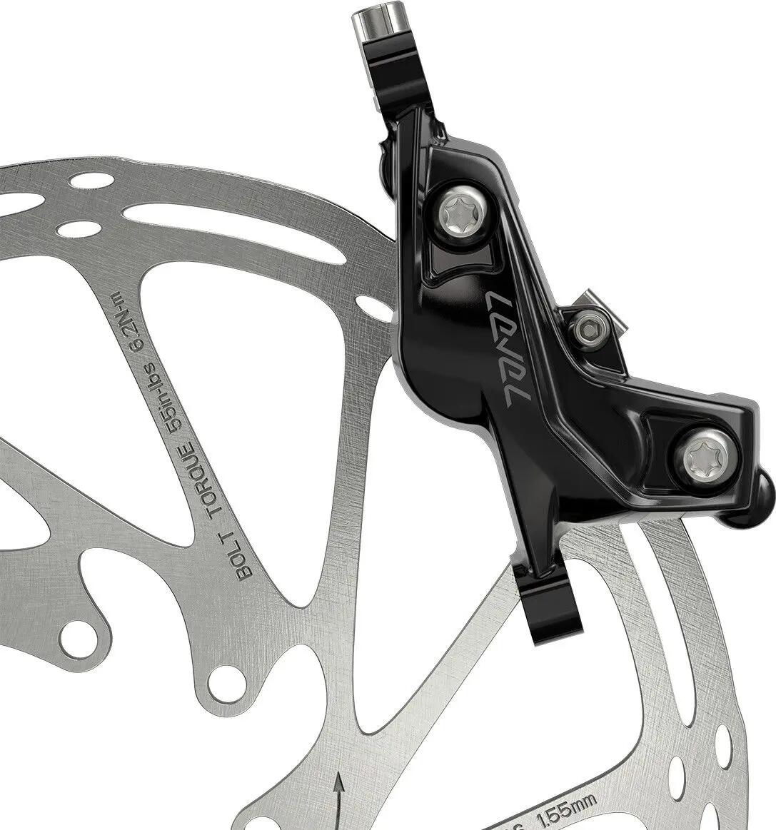 Sram Level Silver Stealth 4-Piston Front Disc Brake (Without Rotor) 950 mm Black 6/6