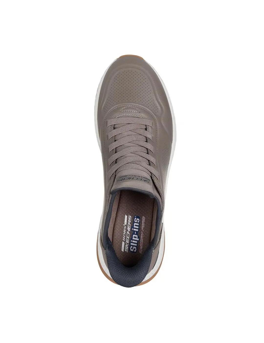 Scarpe da ginnastica per uomo Skechers Slip-ins: bobs sport squad 4 Beige 4/6
