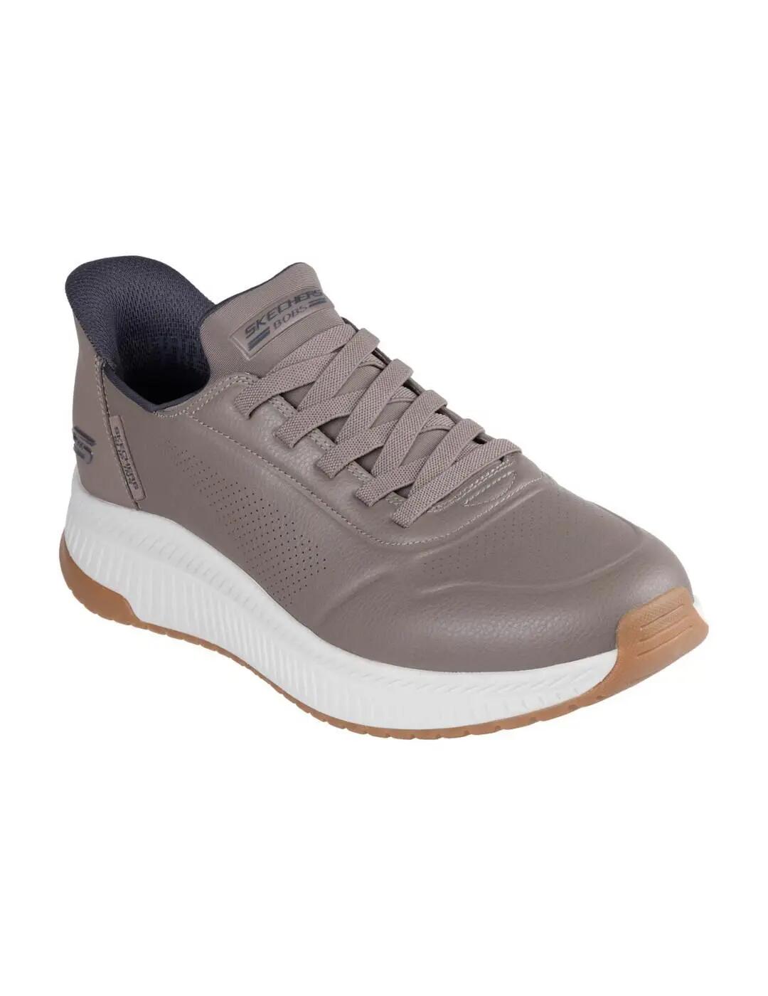 Scarpe da ginnastica per uomo Skechers Slip-ins: bobs sport squad 4 Beige 3/6
