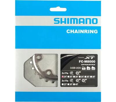 Shimano Deore XT M8000 Corona 34T Y1RL98070 Alluminio Nero.