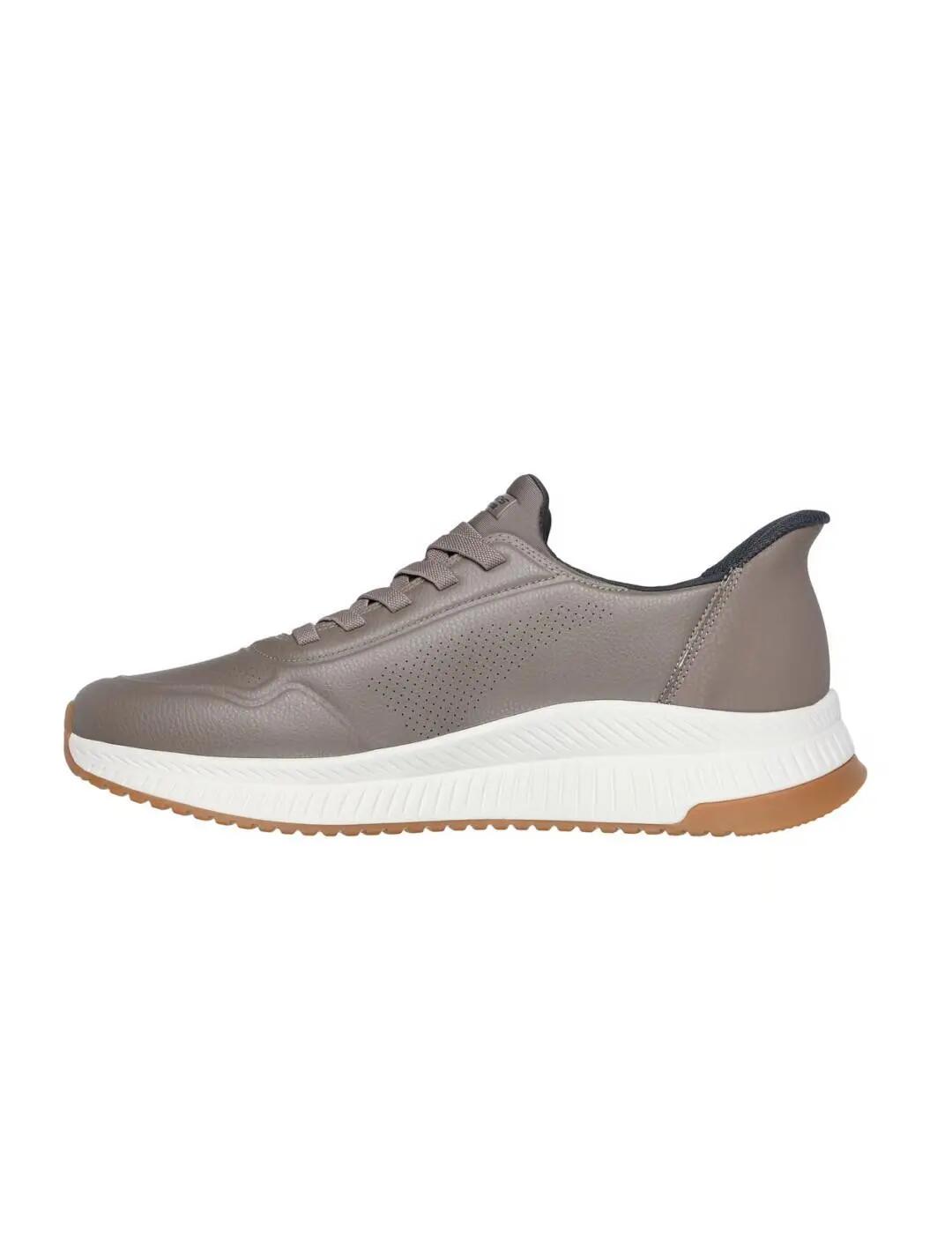 Scarpe da ginnastica per uomo Skechers Slip-ins: bobs sport squad 4 Beige 2/6