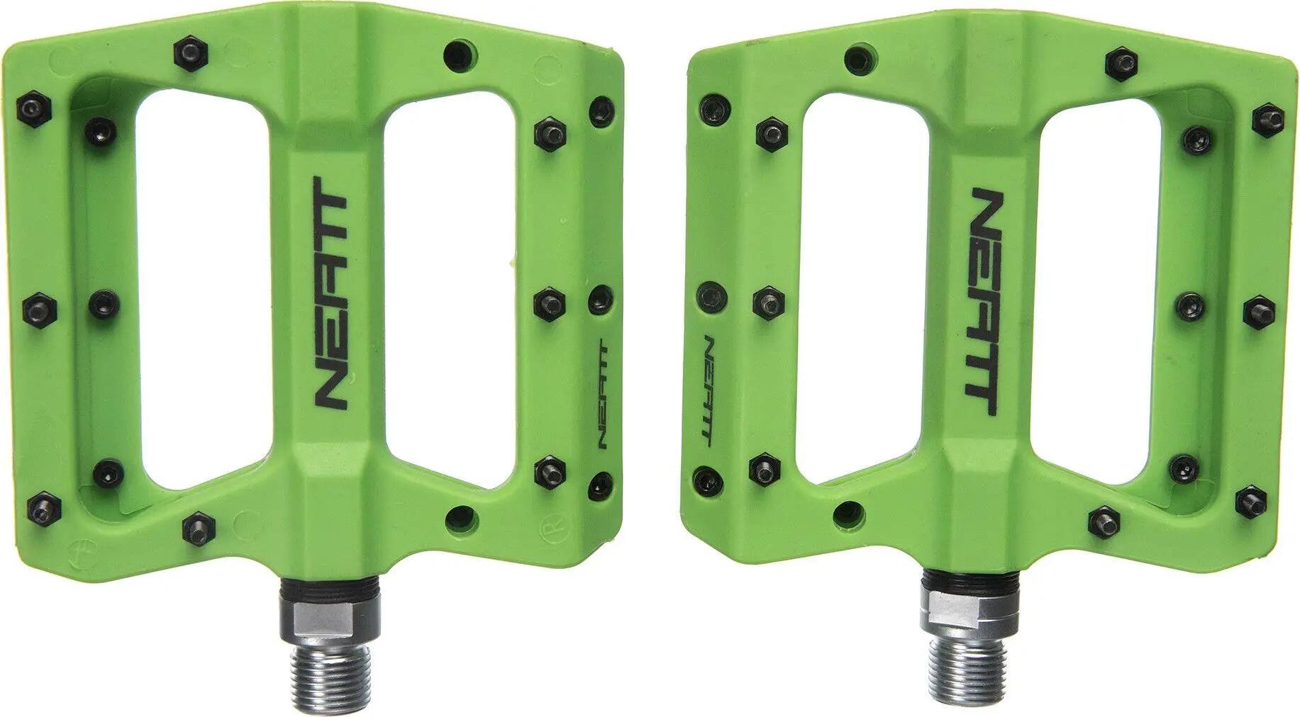 Coppia di pedali Neatt Composite 8 Pin Flat Verde 1/2