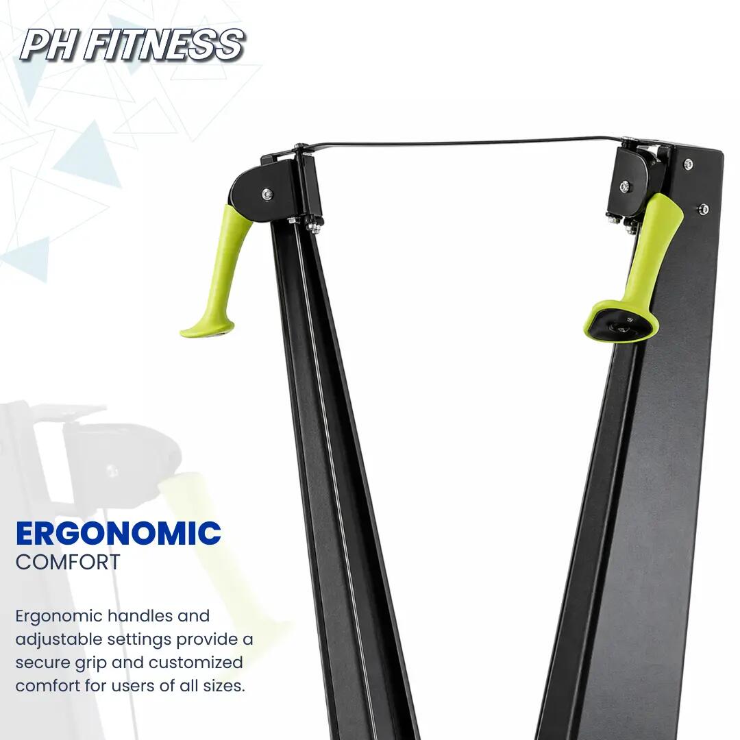 Ski trainer con resistenza ad aria e LCD | PH Fitness 8/9