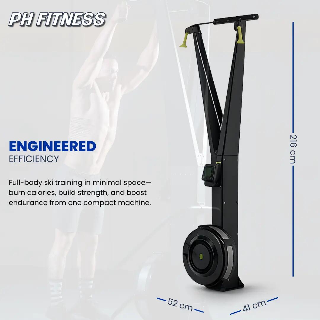 Ski trainer con resistenza ad aria e LCD | PH Fitness 7/9