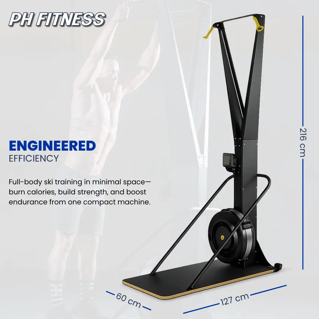 Ski trainer con resistenza ad aria e LCD | PH Fitness 6/9