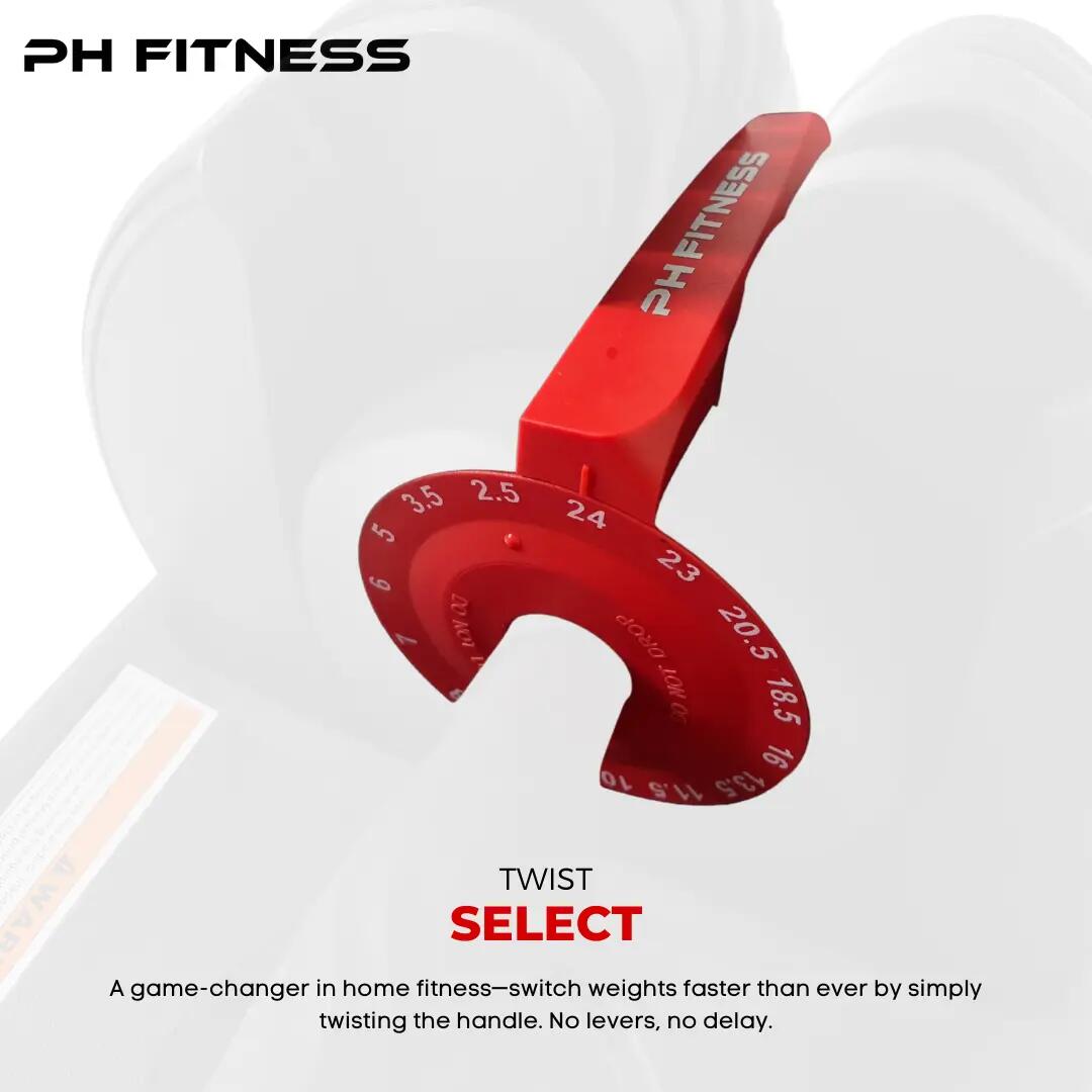 Manubri regolabili Premium set 2 × 24 kg | PH Fitness 8/9