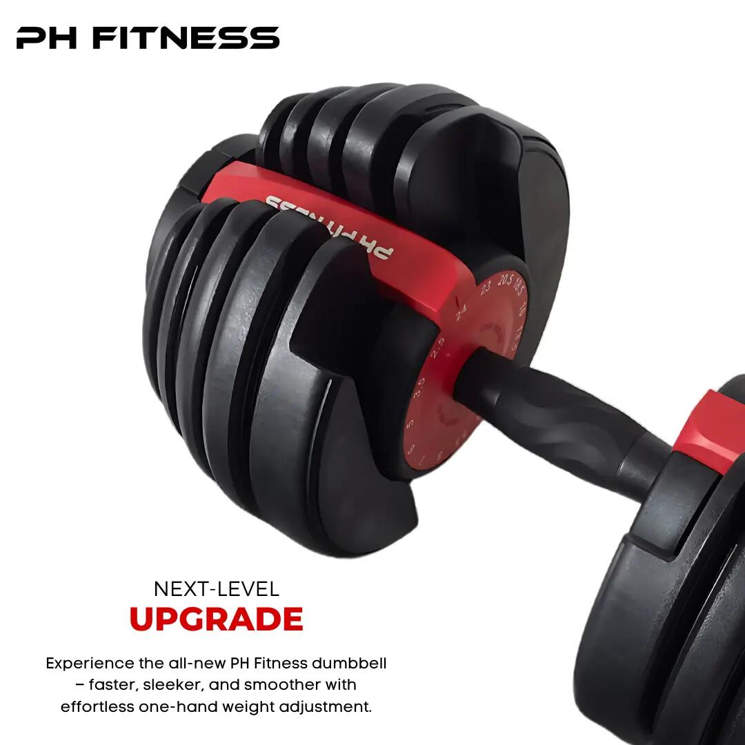 Manubri regolabili Premium set 2 × 24 kg | PH Fitness 3/9