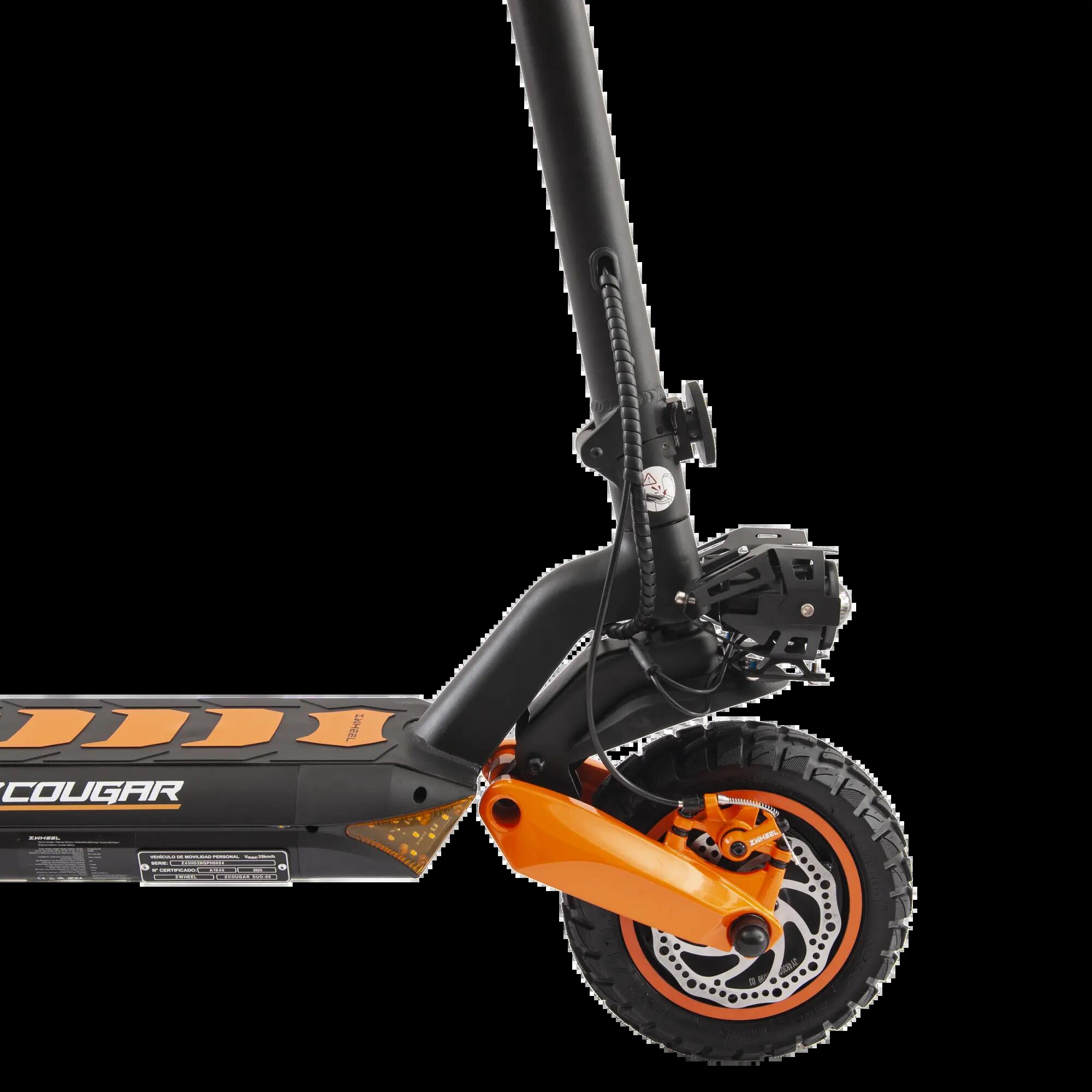 Patinete eléctrico ZWheel ZCougar Duo T, 2000W, 960Wh, hasta 70km 3/14