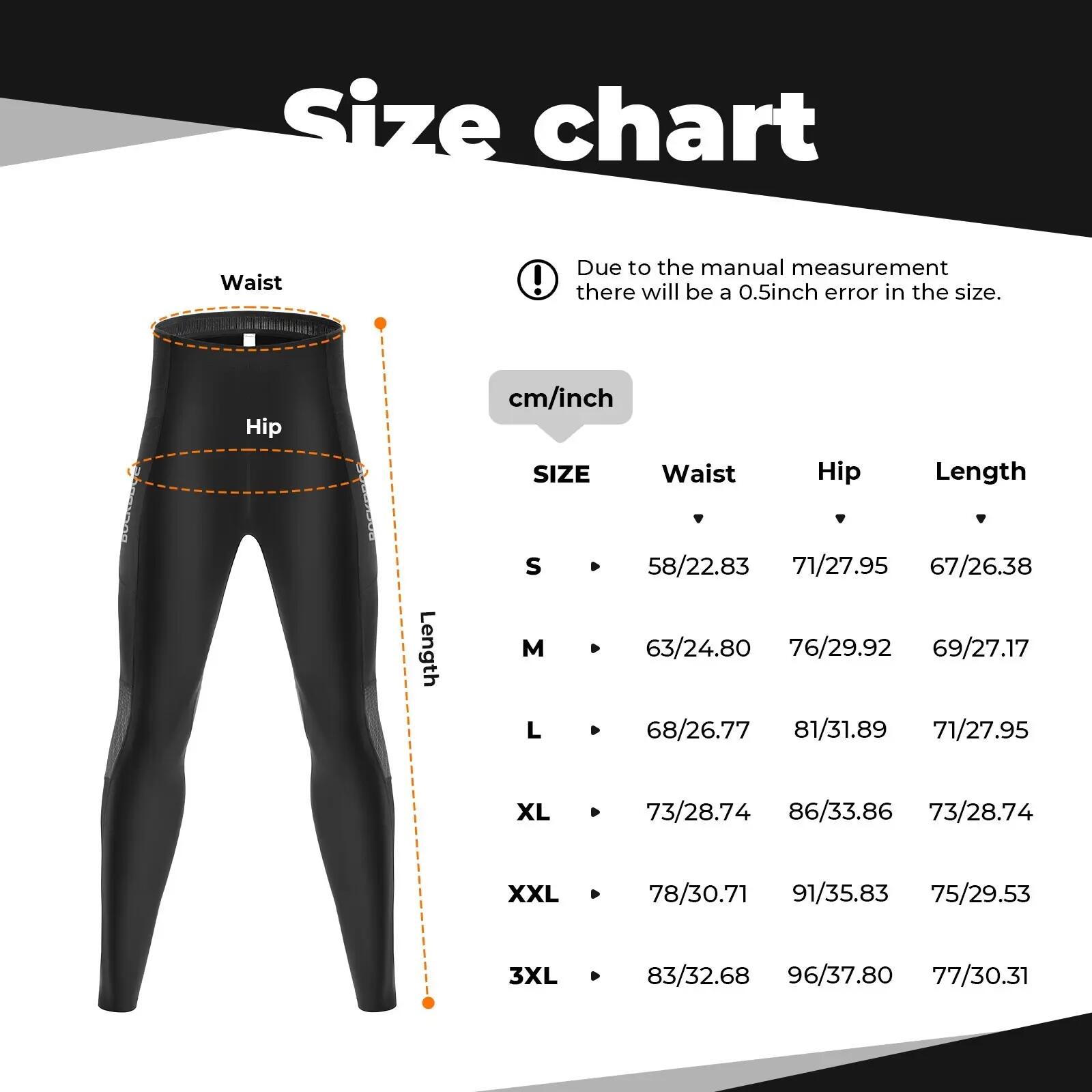 Herren Winter-Radhose warm mit Fleece 7/7