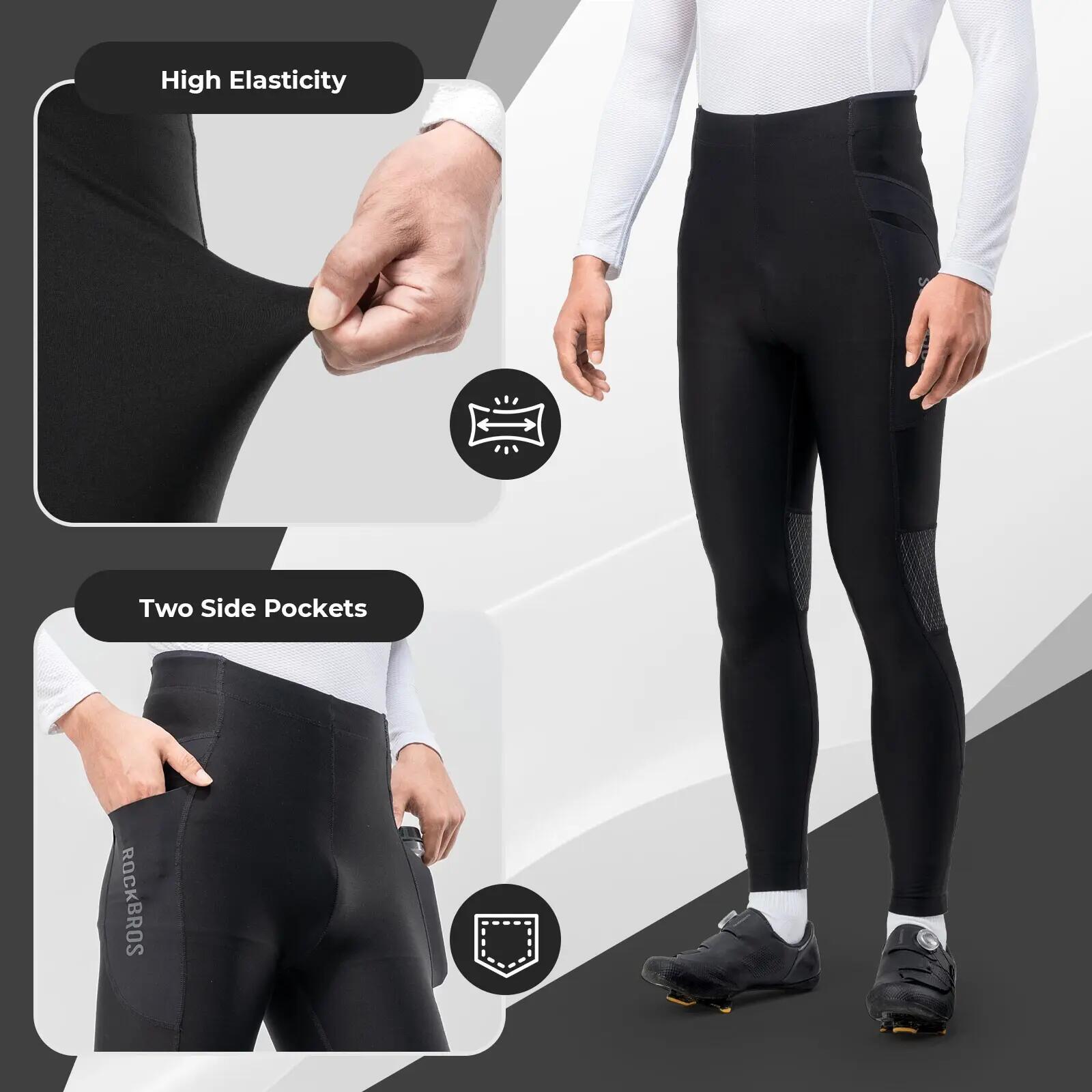 Herren Winter-Radhose warm mit Fleece 3/7